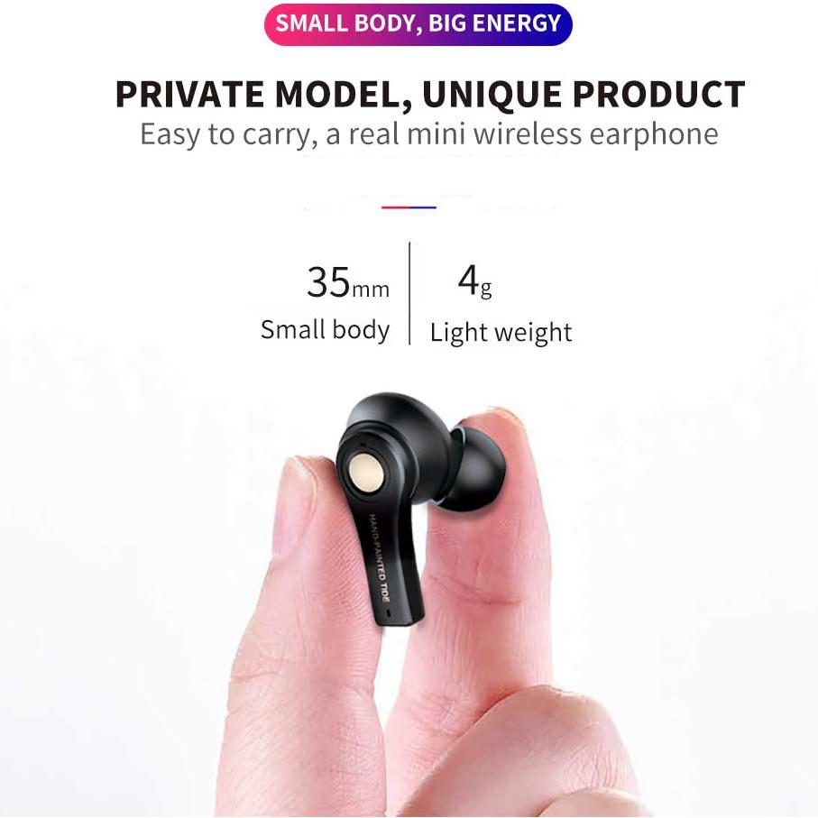 New Graffiti Wireless Earbuds Bluetooth 5.0 Earphones In-Ear Headphones - Tophatter Daily Deals